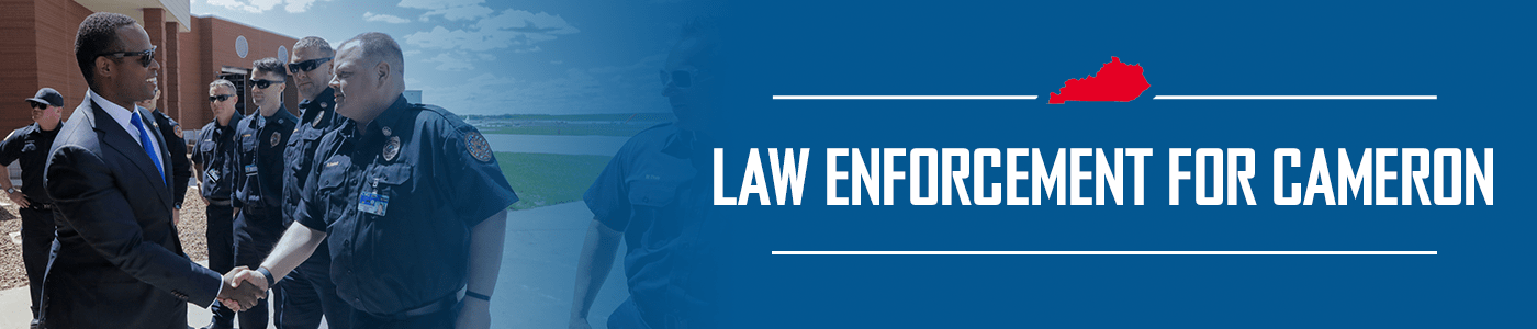  Join Law Enforcement for Cameron Banner Background Image